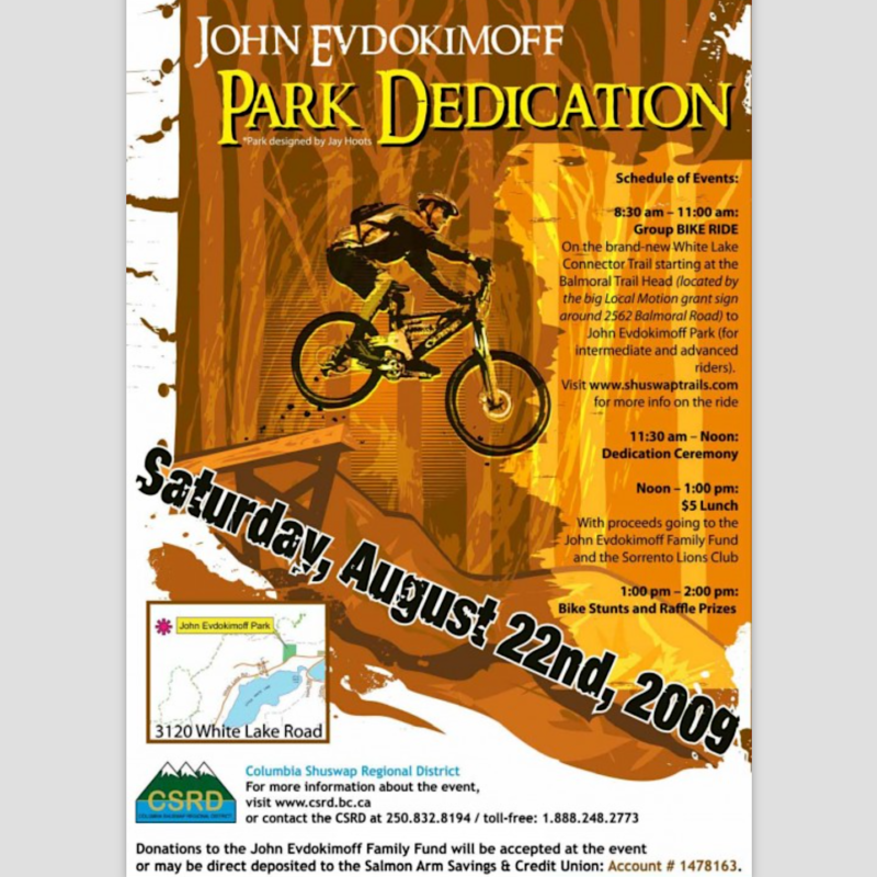 2009 J Evdokimoff Park Dedication CSRD